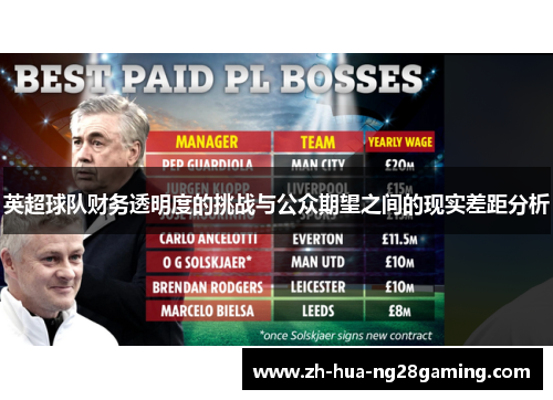 英超球队财务透明度的挑战与公众期望之间的现实差距分析 英超球队财务透明度的挑战与公众期望之间的现实差距分析